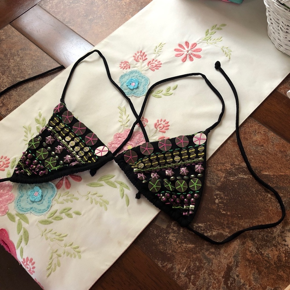 Victoria Secret embellished Bathing suit top